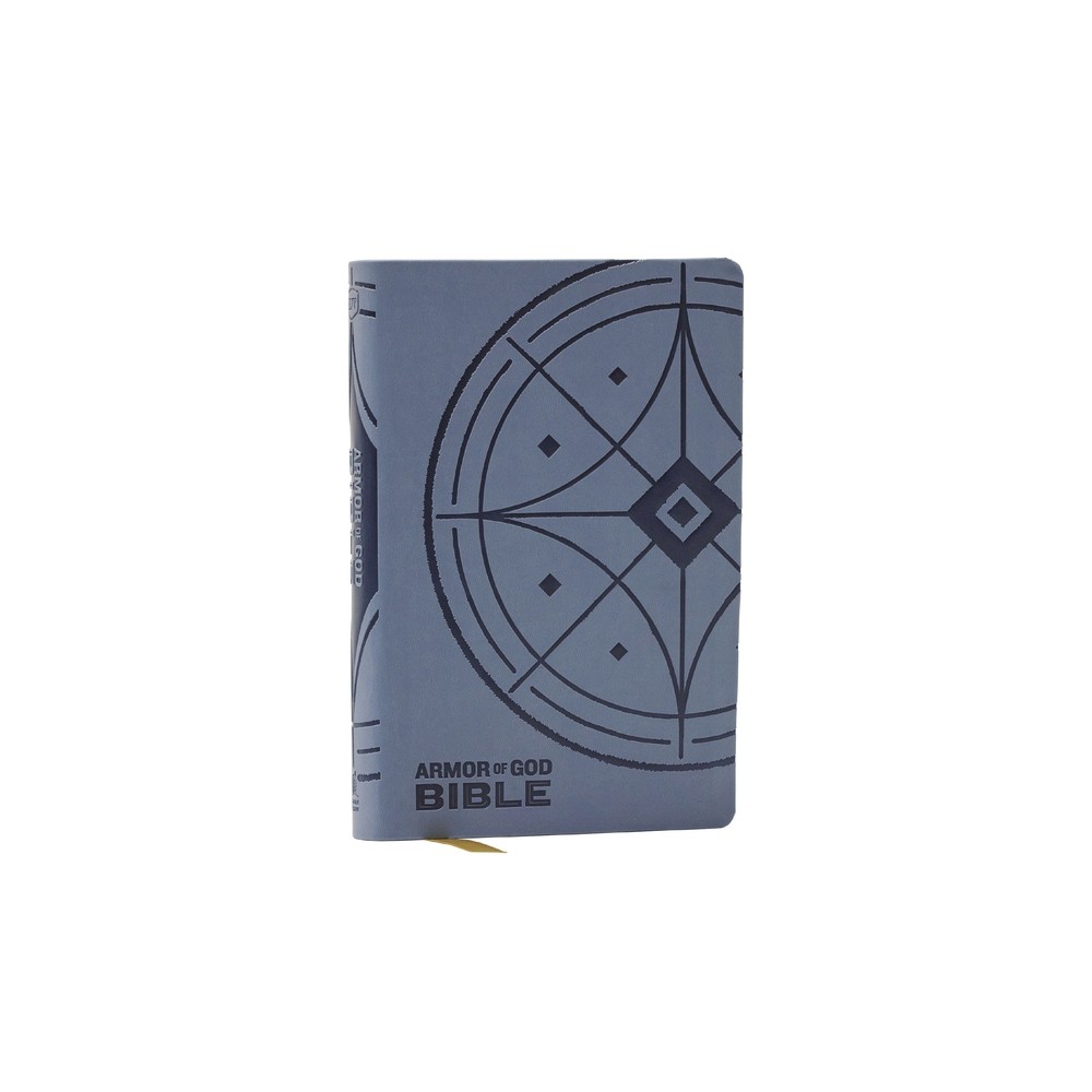 NKJV Armor of God Bible, Blue/Gray Leathersoft (Children's Bible, Red Letter, Comfort Print, Holy Bible): New King James Version - by Thomas Nelson