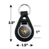 Wonder Woman Movie Golden Lasso Logo Black Leather Keychain - 2 of 4