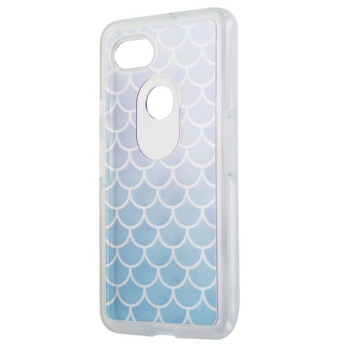 OtterBox Symmetry Series Hybrid Case for Google Pixel 2 XL - Clear / Blue Scales - image 1 of 3