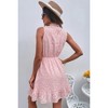 I AM A FASHION JUNKY Sleeveless High Neck A Line Ruffle Hem Dress - 2 of 4