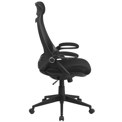 High Back Black Mesh Executive Swivel Office Chair with Adjustable Arms