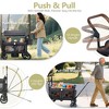 Kinder King 2-Seat Wagon Stroller, All-Terrain Foldable Stroller Wagon for Toddlers with Canopy, Snack Tray & Push/Pull Bar - 2 of 4