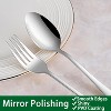 Itopfox 24-Piece Silverware Set with Steak Knives, Flatware Set for 4 Food-Grade Stainless Steel Cutlery Set Includes Knife Spoon Fork, Mirror Finish - 3 of 4