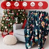 Lomsoe Christmas Throw Blankets Snowmen, Hearts, Santa, Snowflakes, Xmas Tree Soft Cozy Christmas Plush Flannel Blanket for Sofa, Christmas Gift. - 2 of 4