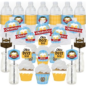 Big Dot of Happiness Oktoberfest - German Beer Festival Favors and Cupcake Kit - Fabulous Favor Party Pack - 100 Pieces - 1 of 4