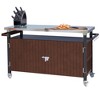 VYNXARIA Large Outdoor Grill Cart: Stainless Steel Tabletop & Versatile Storage Solutions - 4 of 4
