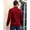 Men's Casual Henley Pullover Sweater Slim Fit Knitted Thermal Fleece Polo Sweatshirt - 4 of 4