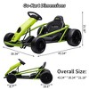 Kids Ride On Go Kart, 24V 300W*2 Motors, 9Ah Battery, Electric Vehicle Car Drifting with Music, Horn, Outdoor Ride On Toy for Teens - 4 of 4