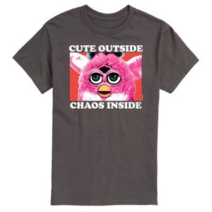 Men's - Furby - Cute Outside Chaos Inside Short Sleeve Graphic T-Shirt - 1 of 4