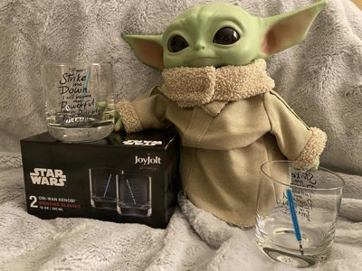 JoyJolt Star Wars New Hope Obi-Wan Kenobi Blue Lightsaber 10 oz. Short  Drinking Glass (Set of 2) JSW10823 - The Home Depot