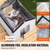 VEVOR Heated Cat House, Outdoor Kitty Shelter with Adjustable Temperature and Timer, 600D Oxford Cloth Foldable Cat Shelter, Gray (Middle) - 4 of 4