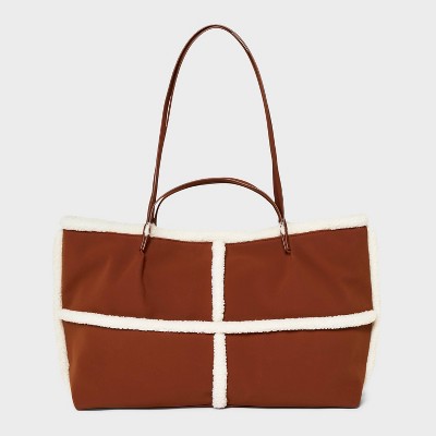 Brown tote 2025 bag target