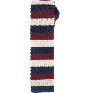 INSPIRE CHIC Men's Knitted Striped Skinny Neckties - 1 of 4
