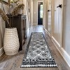 World Rug Gallery Geometric Shag Rug – Ideal for Living Room, Bedroom, or Entryway – White – Medium Pile, Easy to Clean - 2 of 4
