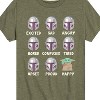 Boys' - The Mandalorian - Mandalorian Moods Short Sleeve Graphic T-Shirt - 2 of 4