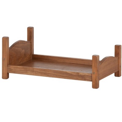wooden doll bed