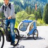 Aosom Dog Bike Trailer 2-In-1 Pet Stroller with Canopy and Storage Pockets - image 3 of 4