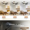 Parrot Uncle 52" Antique Brass Indoor Integrated LED Smart Ceiling Fan - 4 of 4