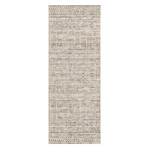Coolmee Area Rug Boho Textured Design Living Room Non Slip Low-Pile Soft Bedroom Rug Stain Resistant Playroom Carpet - 1 of 4