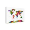 Michael Tompsett Map of the World Watercolor Outdoor Canvas Art - 2 of 4