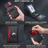 Airtag Wallet for Men, Mens Smart Wallet for Air Tag RFID Blocking, Minimalist Bifold Pop Up Aluminum Credit Card Case - 4 of 4