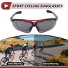 Unique Bargains Motorcycle Riding Goggles for Outdoor Sports Dirt Bike ATV Dark Gray Lens Red Black Frame 1Set - 3 of 4
