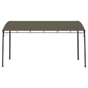 vidaXL Garden Sunshade Awning Patio Gazebo Canopy Pavilion Outdoor Balcony - Taupe 157.5" x 118.1" x 100.4" - 1 of 4