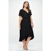 WEST K Womens Georgia Plus Size Flutter Sleeve High Low Hem Dress - 2 of 4