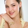 Hollywood Sensation 18K Gold Plated Paw Print Bracelet - 3 of 4