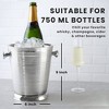 Sol Living Stainless Steel Double Wall Champagne Bucket Wine & Champagne Holder - 3 of 4