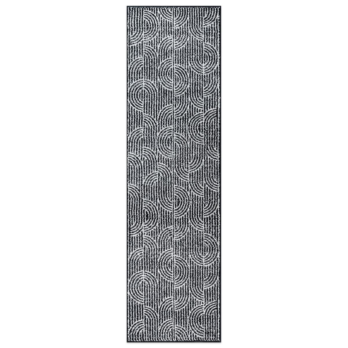 World Rug Gallery Modern Arch Pattern Stripe Area Rug: Geometric, Rectangle, Low Pile, Stain-Resistant
