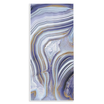 Stupell Industries Agate Crystal Pattern Abstract Design, 7" x 17"