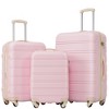 Ridstar Set of 3 Hardshell Luggage with Spinner Wheels and TSA Lock-Light Pink - 2 of 4