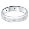 Pompeii3 14K White Gold 3mm 1/4ct Diamond Bezel Eternity Wedding Ring - 4 of 4