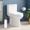 Evideco French Home Goods Metal Toilet Brush and Holder Set With Bamboo Lid - 2 of 4