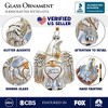 Love is Eternal Angelic Gnome Glass Ornament, White Angel Delicate Sentimental Tree Decoration| OrnamentallyYou - 3 of 4