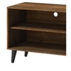 Vynxaria Mid-Century Modern TV Stand, Brown Finish, Max TV Size 63 in. - 4 of 4