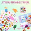 Klever Kits Reusable Sticker Book for Kids - 4 Play Scenes with 200+ Washable Stickers, Creative Activity Birthday Gift for Boys Girls Age 3+ - 3 of 4
