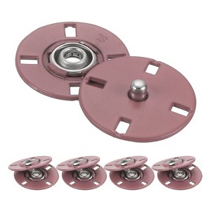 Unique Bargains Alloy Invisible Durable High Hardness Buckle Fasteners Press Studs Buttons 5 Pcs - 1 of 4