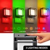 YANSUN 1W Plug-in Light-Controlled Night Light, Small Philips-Inspired Design, Black Shell, 3000K + RGB, Button-Activated Color Change - 4 of 4