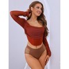 Allegra K Women's Mid-Waisted Full Coverage Waist Hollow Flatten Tummy Briefs - 4 of 4