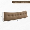 Bekrvio Corduroy Bed Wedge Pillow, Headboard Bolster Back Rest Cushion Pillow of Sofa Bed - 4 of 4
