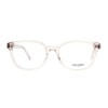 Saint Laurent SL M113O 004 Womens Rectangle Eyeglasses Transparent Beige 54mm - 2 of 3