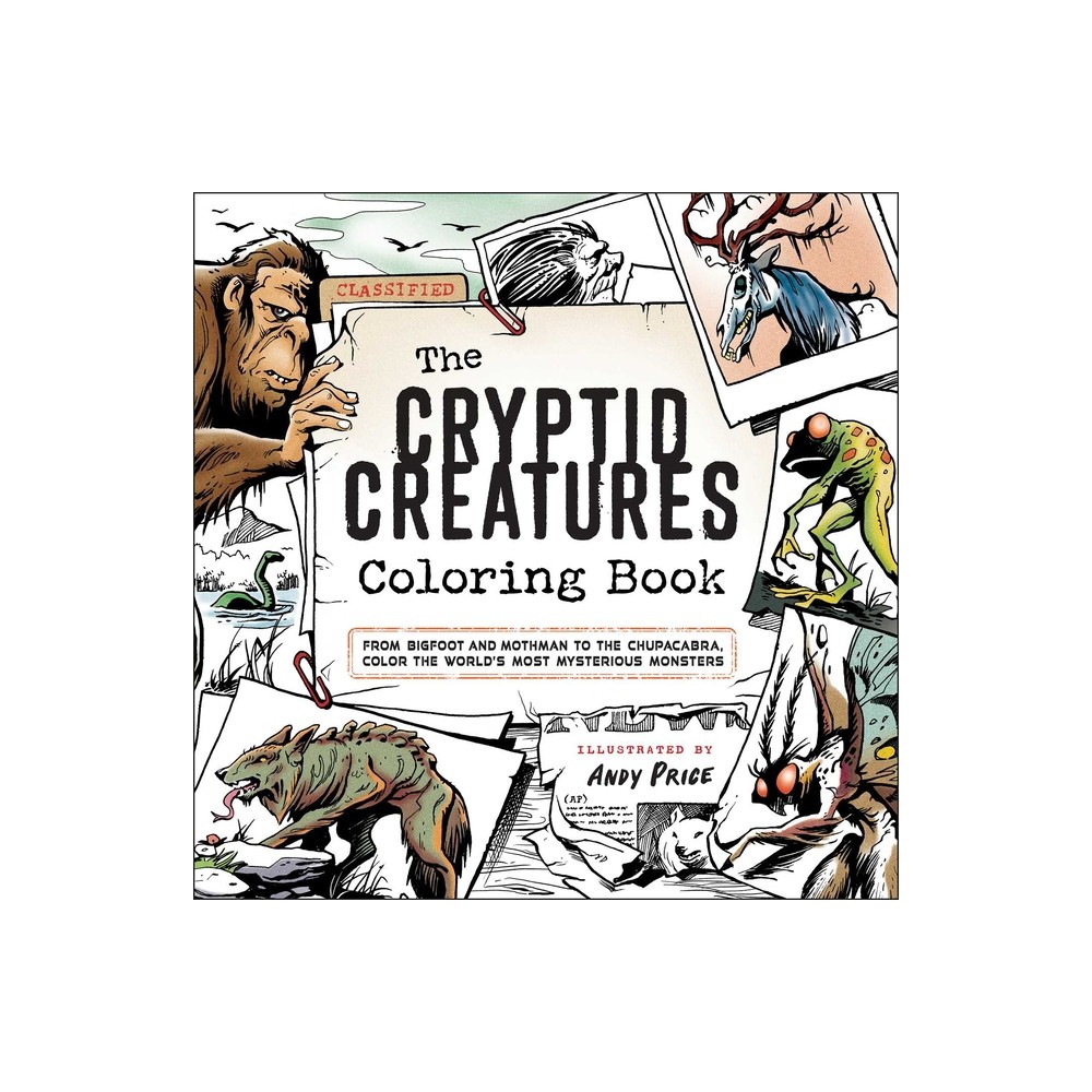 The Cryptid Creatures Coloring Book - (Paperback)