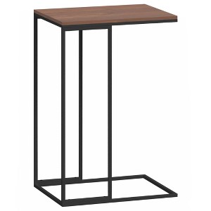 vidaXL Side Table Black Engineered wood, iron Medium Durable - 1 of 4