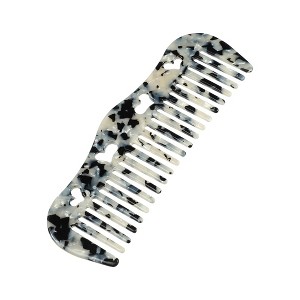 Unique Bargains Women Heart Style Curly Thick Wavy Straight Hair Wide Tooth Comb 1 Pc - 1 of 4