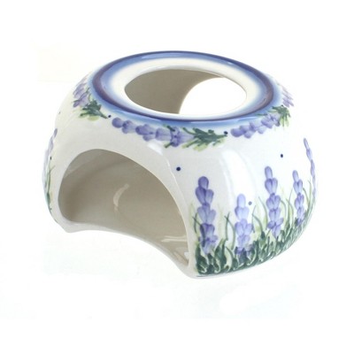 Blue Rose Polish Pottery Lavender Fields Teapot Warmer