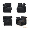 Cloud Sectional Couches for Living Room,134" Convertible L Shaped Couch With Ottoman, 6 Seater Modular Sectional Sofa,Deep Seater Furniture Sets - 4 of 4