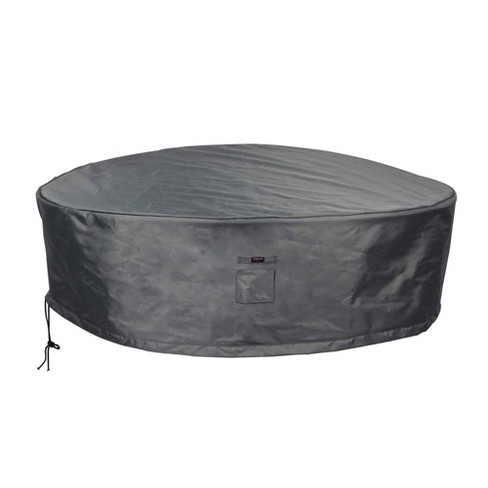 Summerset Shield Titanium 3-Layer Water Resistant Outdoor Dining Set Round Cover - Dark Grey - image 1 of 4