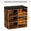 Shoe Change Stool with Cushioned Seat - 4 of 4